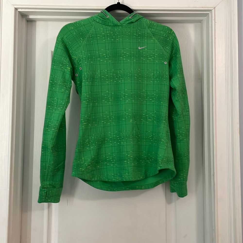 Green Dri-Fit Nike Running Hoodie
